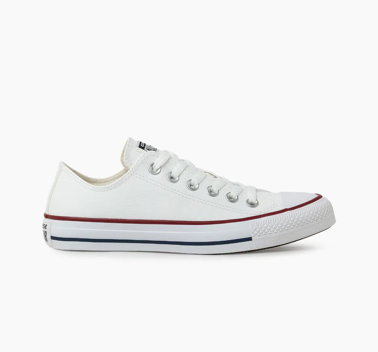 CHUCK TAYLOR ALL STAR CANO BAIXO BRANCO DE COURO