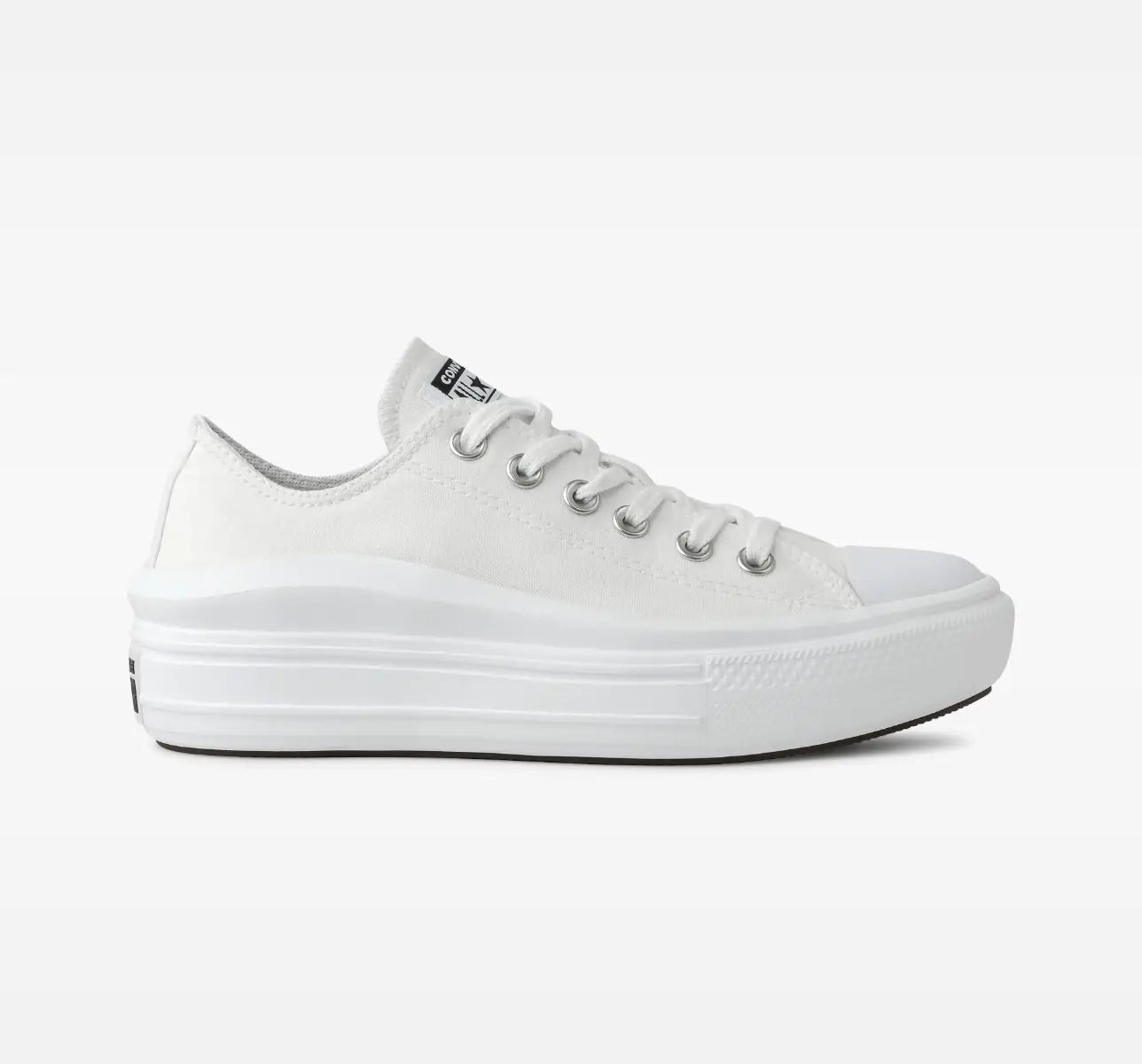 TENIS CONVERSE CHUCK TAYLOR MOVE CANO BAIXO BRANCO/BRANCO