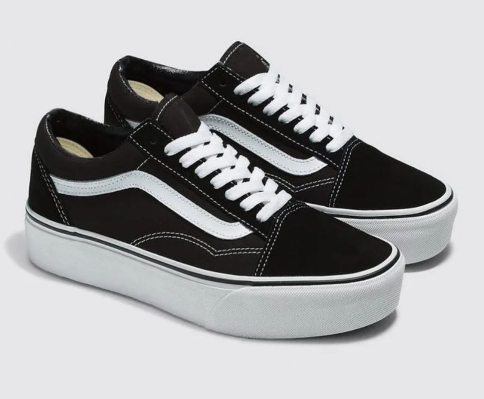 TENIS VANS OLD SKOOL PLATAFORMA BLACK WHITE