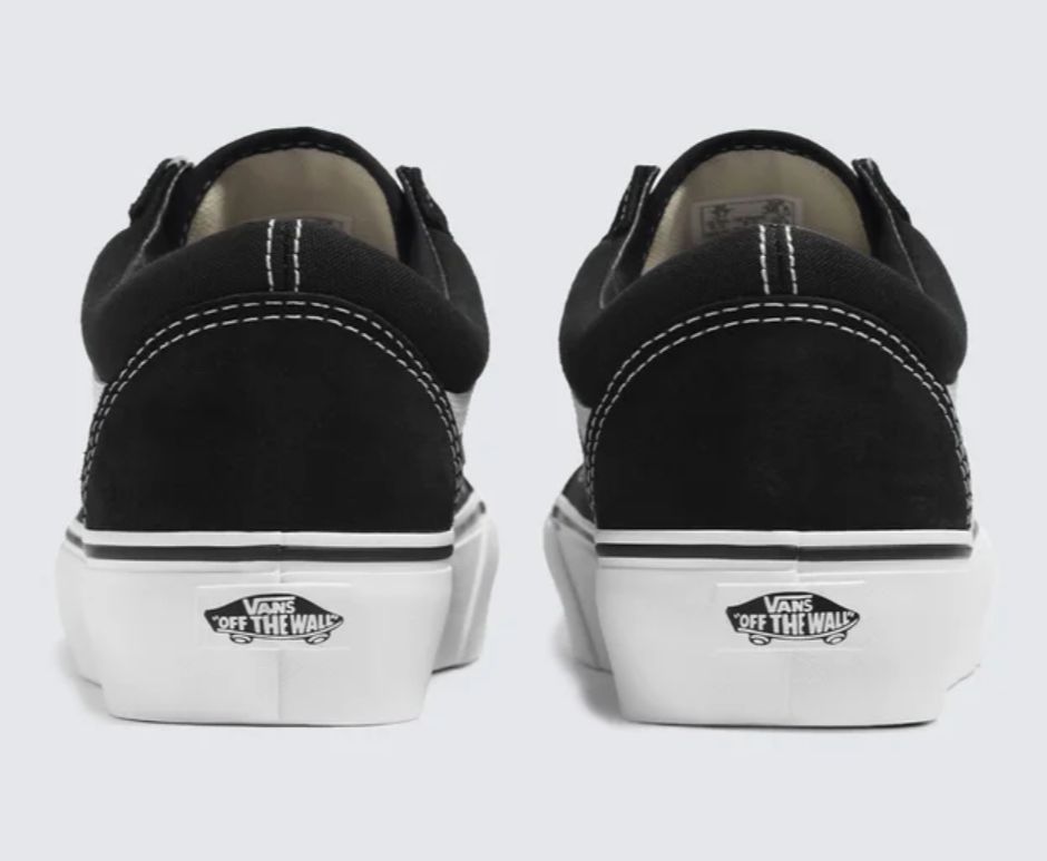 TENIS VANS OLD SKOOL PLATAFORMA BLACK WHITE