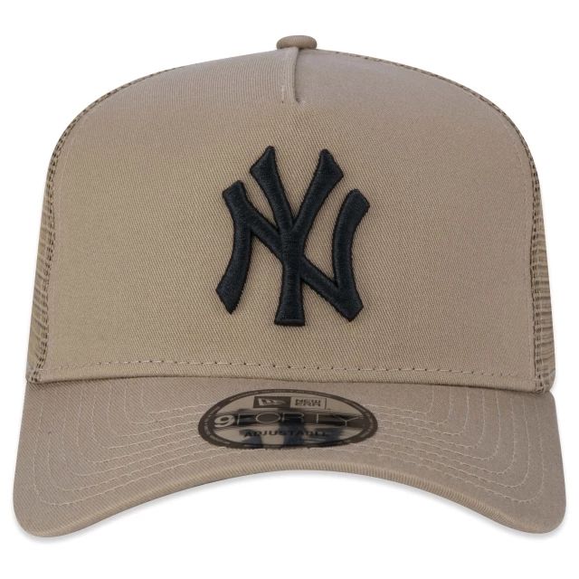 Boné New Era 9FORTY A-Frame Trucker Snapback MLB New York Yankees Cáqui