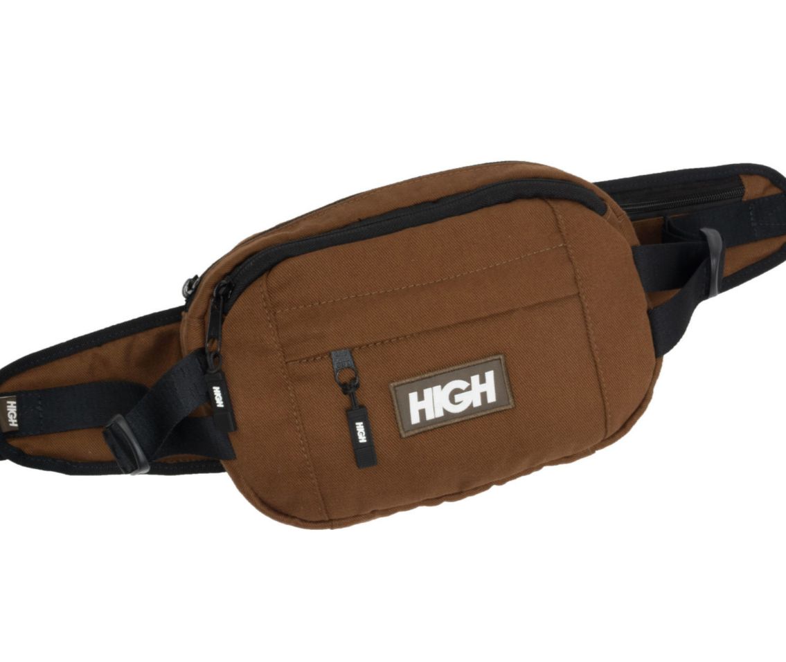 Pochete High Overdyed Denim Waist Bag Brown