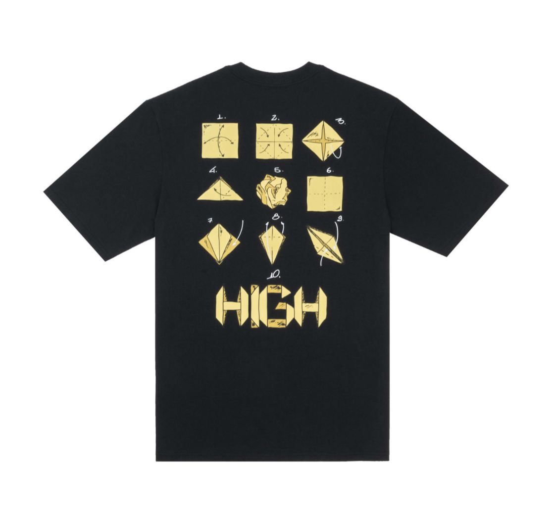 CAMISETA HIGH ORIGAMI BLACK